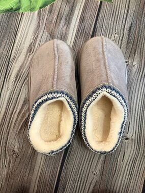 Cozy Grey Slip-On Faux-Suede Slip- On Shoes